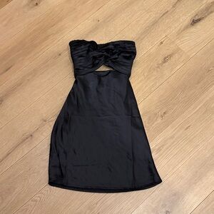NWT Princess Polly Black Strapless Dress - Size 0